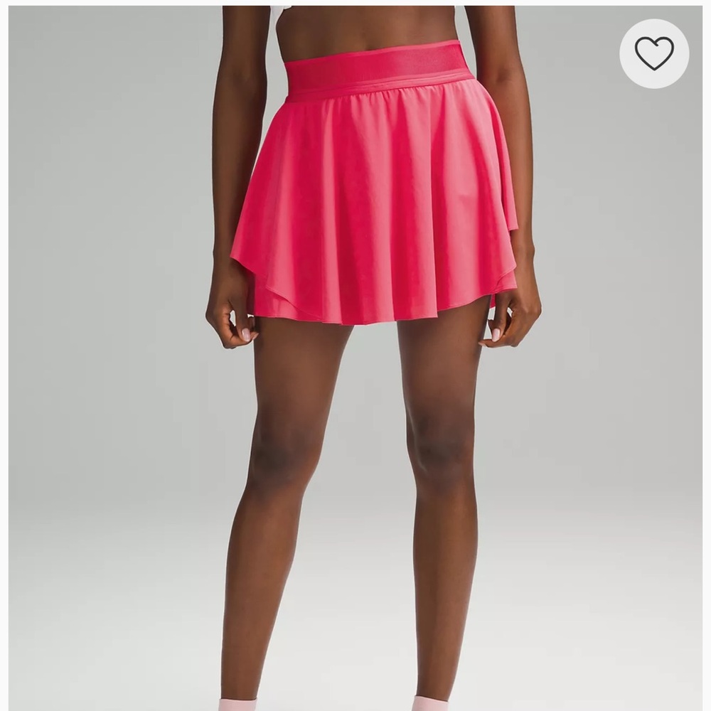 Lululemon Court Rival High-Rise Skirt 
Light pink  Sz-6